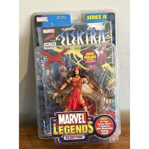 Marvel Legends ELEKTRA Action Figure & Comic Book Series 4 ToyBiz 2003 NEW
